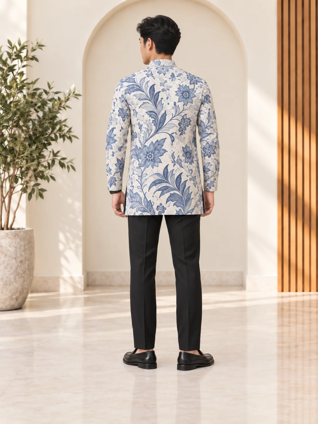 cendana biru batik kurta 1 cendana biru batik kurta 1