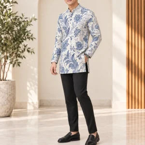 cendana biru batik kurta