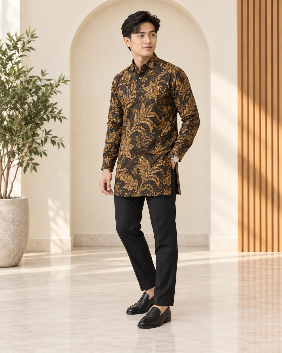 mahkota emas batik kurta mahkota emas batik kurta