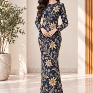 malam kenanga batik dress
