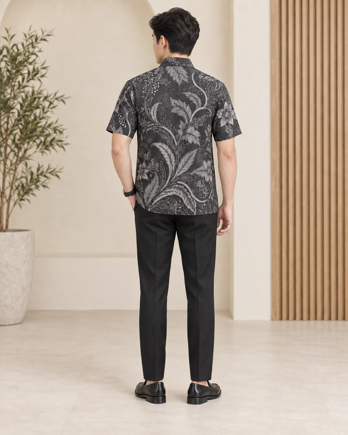 pusaka arang men's batik shirt 1 pusaka arang men's batik shirt 1