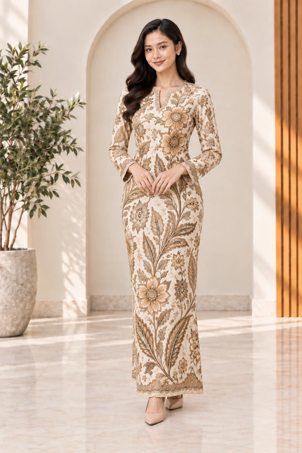 putih cendana batik dress 2 putih cendana batik dress 2