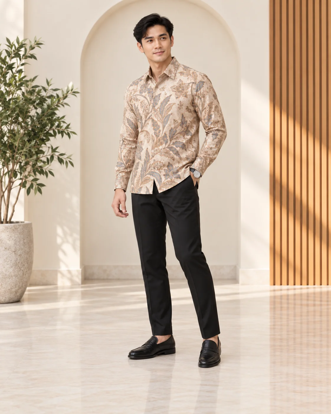 putih cendana long sleeve batik putih cendana long sleeve batik