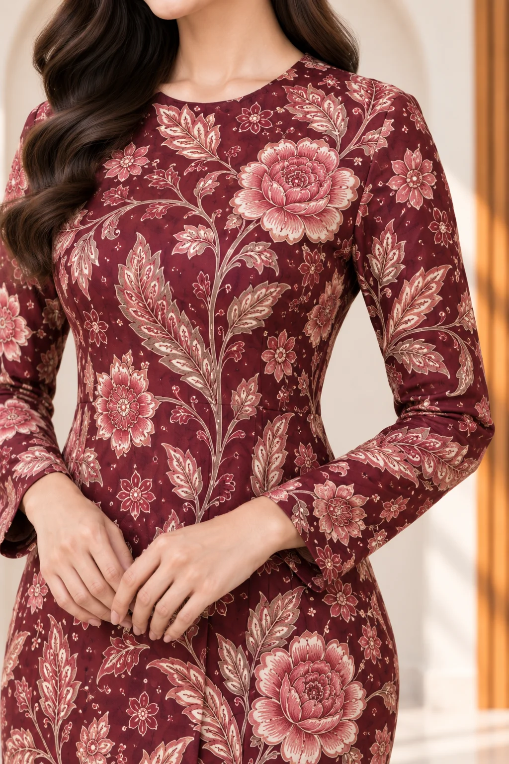 senja mawar batik dress 1 senja mawar batik dress 1