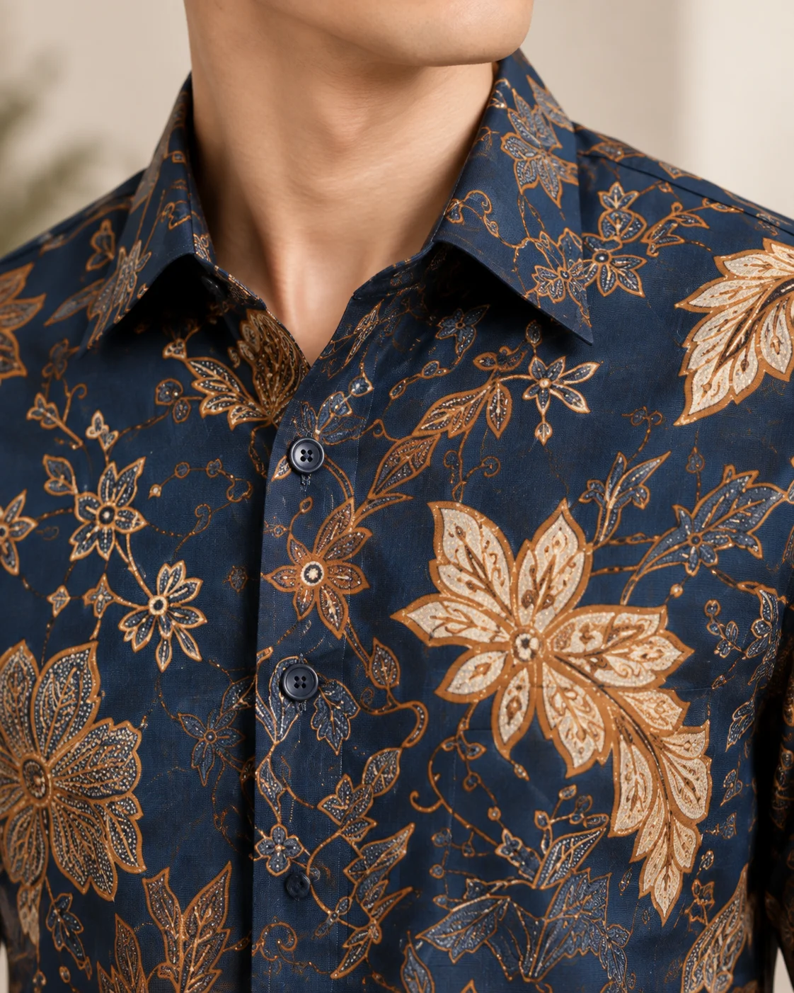 seri langit men's batik shirt 1 seri langit men's batik shirt 1