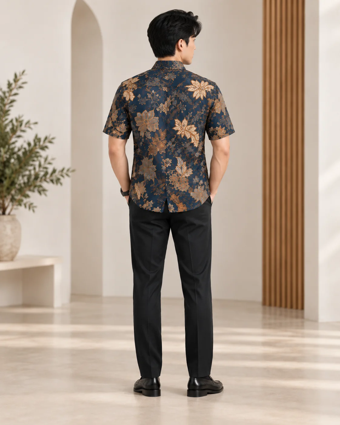 seri langit men's batik shirt 3 seri langit men's batik shirt 3