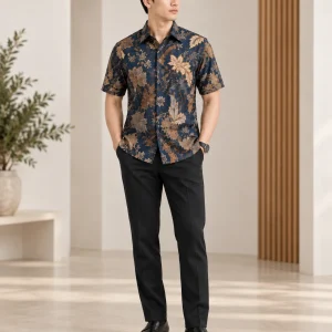 seri langit men's batik shirt