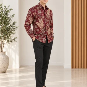 seri meranti long sleeve batik